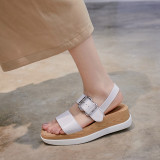 Arden Furtado Summer Fashion Trend Women's Shoes   Sexy Elegant Classics Concise Buckle Leisure Narrow Band Sandals