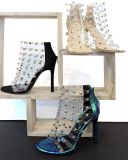 Arden Furtado Summer Fashion Trend Women's Shoes Stilettos Heels Concise Narrow Band Rivet Classics Classics Sandals