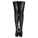 Arden Furtado Fashion Women's Shoes Winter  Sexy Elegant Ladies Boots Pure Color concise Classics Sexy Leather zipper Waterproof Over The Knee High Boots Big size 47