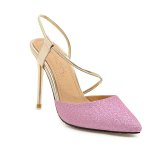 Arden Furtado Summer Fashion Trend Women's Shoes Pointed Toe Stilettos Heels  Sling Back Sexy Elegant Pure Color Sandals Sexy Small size 32 Big size 46
