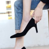 Arden Furtado Summer Fashion Trend Women's Shoes Pointed Toe Stilettos Heels Sexy Office lady Elegant Concise Elegant Pure Color Slip-on Pumps