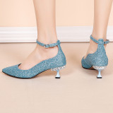 Arden Furtado Summer Fashion Trend Women's Shoes Pointed Toe Stilettos Heels  Concise Pure Color Sandals Party Shoes