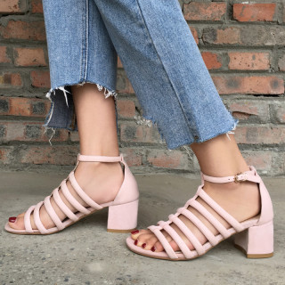 Arden Furtado Summer Fashion Trend Women's Shoes Chunky Heels sandals  Elegant Pure Color Concise Narrow Band Elegant Sandals Buckle