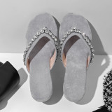 Arden Furtado Summer Fashion Trend Women's Shoes  Sexy Elegant Pure Color Slippers Comfortable Mature Big size 40