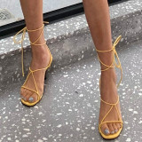 Arden Furtado Summer Fashion Trend Women's Shoes  Sexy Elegant Pure Color Concise Narrow Band Sandals Stilettos Heels Office lady Big size 43