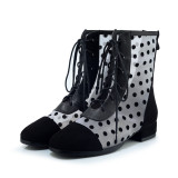 Arden Furtado Summer Fashion Trend Women's Shoes Square Head  Sexy Elegant Ladies Boots Wire side Cross Lacing Big size 43