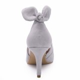 Arden Furtado Summer Fashion Women's Shoes Pointed Toe Stilettos Heels Slip-on Pumps Concise Bowknot Butterfly Knot Shallow