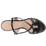 Arden Furtado Summer Fashion Women's Shoes Sexy Elegant Platform Wedges Sandals Leather Buckle Strap ladies party shoes big size