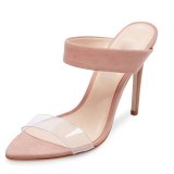 Arden Furtado Summer Fashion Trend Women's Shoes Pointed Toe Stilettos Heels Slippers  Sexy Elegant Pure Color Matte Concise