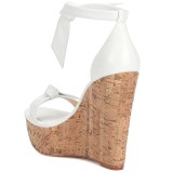 Arden Furtado Summer Fashion Women's Shoes Sexy Elegant wedges Sandals white Party Shoes big size