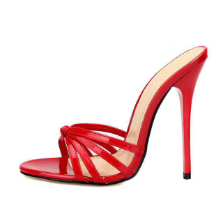 Arden Furtado Summer Fashion Trend Women's Shoes Sexy Elegant  Pure Color red Stilettos Heels Classics Slippers Narrow Band