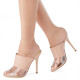 Arden Furtado Summer Fashion Trend Women's Shoes Sexy Elegant Peep Toe PVC Classics Concise Mature Slippers Big size 45