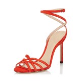 Arden Furtado Summer Fashion Trend Women's Shoes Stilettos Heels Concise Sexy Narrow Band Elegant Pure Color Buckle Sandals