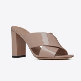 Arden Furtado Summer Fashion Trend Women's Shoes  Chunky Heels Sexy Concise Elegant Pure Color nude Classics Slippers Concise