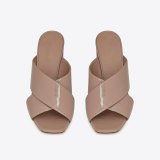 Arden Furtado Summer Fashion Trend Women's Shoes  Chunky Heels Sexy Concise Elegant Pure Color nude Classics Slippers Concise