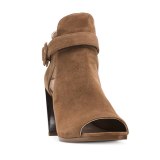 Arden Furtado Summer Fashion Trend Women's Shoes Chunky Heels Mature Sexy Elegant Matte Pure Color brown Cool boots Elegant