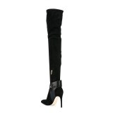 Arden Furtado Fashion Women's Shoes Winter  Pointed Toe Stilettos Heels Zipper black Sexy Elegant Ladies Boots