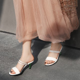 Arden Furtado Summer Fashion Trend Women's Shoes  Sexy Elegant  Pure Color black Sandals Classics Leather concise Big size 43