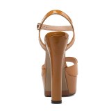 Arden Furtado Summer Fashion Trend Women's Shoes Classics Chunky Heels Sexy Elegant Pure Color concise Leather Elegant Sandals