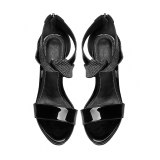 Arden Furtado Summer Fashion Trend Women's Shoes Stilettos Heels Back zipper Classics Mature Waterproof Mature gold Office lady