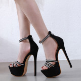 Arden Furtado summer fashion women's shoes open toe stilettos heels sexy elegant crystal rhinestone party shoes cover heels