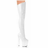 Arden Furtado Fashion Women's Shoes round Toe Stilettos Heels Zipper Sexy Elegant  Waterproof platform white red boots 44 46