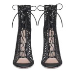 Arden Furtado Summer Fashion Women's Shoes Sexy Elegant mesh Sandals Elegant Short Boots ladies sandals party shoes