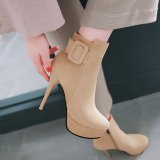 Arden Furtado Fashion Women's Shoes Winter  Stilettos Heels Short Boots Classics Mature Sexy Elegant platform boots