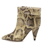 Arden Furtado Fashion Women's Shoes Special-shaped Heels Elegant Serpentine Ladies Boots Concise Slip-on Short Boots cone heels