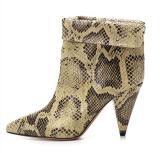 Arden Furtado Fashion Women's Shoes Special-shaped Heels Elegant Serpentine Ladies Boots Concise Slip-on Short Boots cone heels