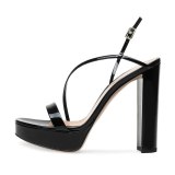 Arden Furtado Summer Fashion Women's Shoes Concise Sexy Elegant platform Sandals Chunky Heels open toe party shoes 