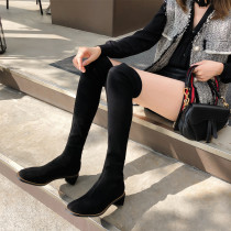 Arden Furtado Fashion Women's Shoes Winter Pointed Toe Chunky Heels Zipper pure color Back zipper Elegant Short Boots Leather