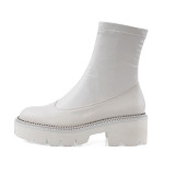 Arden Furtado Fashion Women's Shoes Winter  Elegant Ladies Boots Concise pure color Zipper Short Boots Classics Big size 42