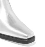 Arden Furtado Fashion Women's Shoes Winter Chunky Heels Elegant Ladies Boots pure color silverElegant Short Boots  Big size 45