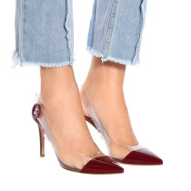 Arden Furtado Summer Fashion Trend Women's Shoes Pointed Toe PVC Stilettos Heels  Sexy Elegant Buckle Classics Mature Shallow