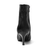 Arden Furtado Fashion Women's Shoes Pointed Toe Stilettos Heels Zipper Sexy Elegant Ladies Boots Short Boots