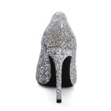 Arden Furtado Summer Fashion Trend Women's Shoes silver Pointed Toe Stilettos Heels  Mature Office Lady Pumps Wedding Shoes
