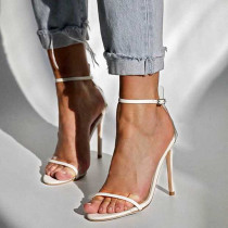 Arden Furtado Summer Fashion Trend Women's Shoes  Stilettos Heels  Sexy Elegant pure color Sandals Buckle Concise Classics