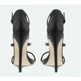 Arden Furtado Summer Fashion Trend Women's Shoes Stilettos Heels pure color Mature Narrow Band Concise Elegant Buckle Sandals