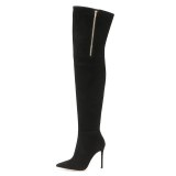 Arden Furtado Fashion Women's Shoes Winter Pointed Toe Stilettos Heels Zipper Sexy Elegant over the knee high boots sexy boots 