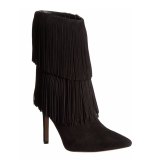 Arden Furtado Fashion Women's Shoes Winter brown  Fringed Pointed Toe Stilettos Heels Sexy Elegant Ladies Boots pure color