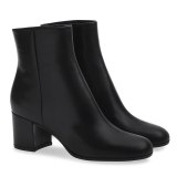 Arden Furtado Fashion Women's Shoes Winter Pointed Toe Chunky Heels Zipper  Sexy Elegant Ladies Boots Concise pure color