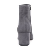 Arden Furtado Fashion Women's Shoes Winter Pointed Toe Chunky Heels Zipper  Sexy Elegant Ladies Boots Concise pure color