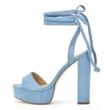 Arden Furtado Summer Fashion Trend Women's Shoes Sexy Elegant pure color Sandals Chunky Heels Personality Waterproof Mature