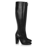 Arden Furtado Fashion Women's Shoes Winter Pointed Toe Chunky Heels Elegant Ladies Boots Front zipper Knee High Boots