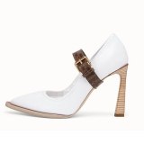 Arden Furtado Summer Fashion Trend Women's Shoes Pointed Toe Stilettos Heels Classics Sexy Elegant white pure color Office lady