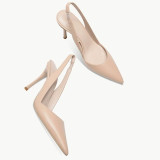 Arden Furtado Summer Fashion Trend Women's Shoes Pointed Toe Stilettos Heels Sexy Classics Elegant pure color Party Shoes Leather Sandals 