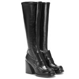 Arden Furtado Fashion Women's Shoes Winter   Sexy Elegant Ladies Boots Mature Concise Zipper Knee High Boots Serpentine Leather