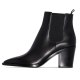 Arden Furtado Fashion Women's Shoes Winter Pointed Toe Chunky Heels pure color  Sexy Elegant Ladies Boots Concise Mature Slip-on