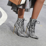 Arden Furtado Fashion Women's Shoes Winter Pointed Toe Stilettos Heels Sexy Elegant Ladies Boots Concise Mature pure color
